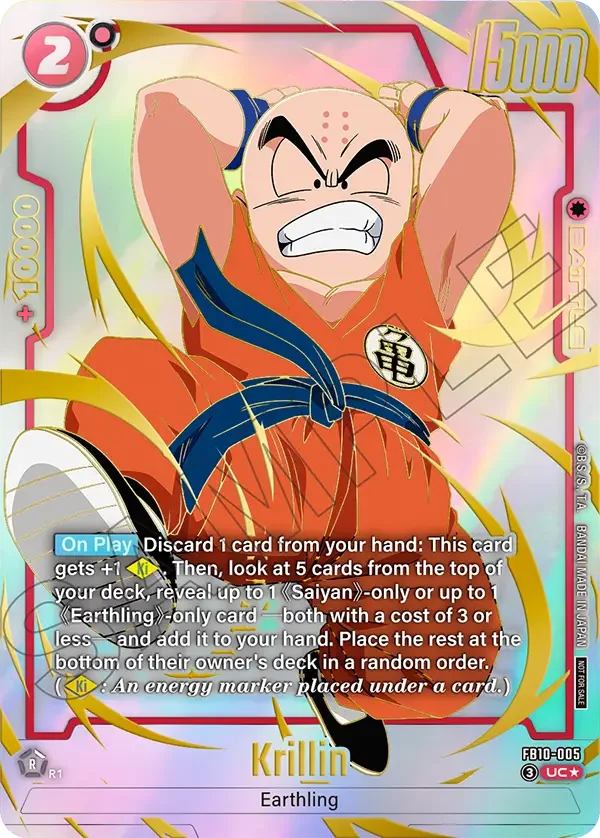 Krillin, Cross Force Release Event Cards FB10-005