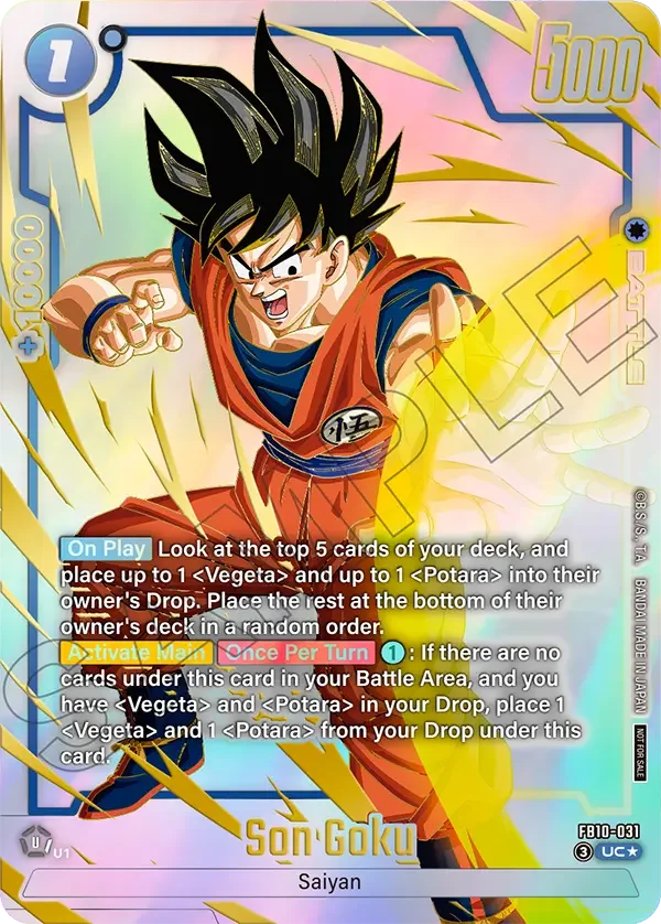 Son Goku, Cross Force Release Event Cards FB10-031