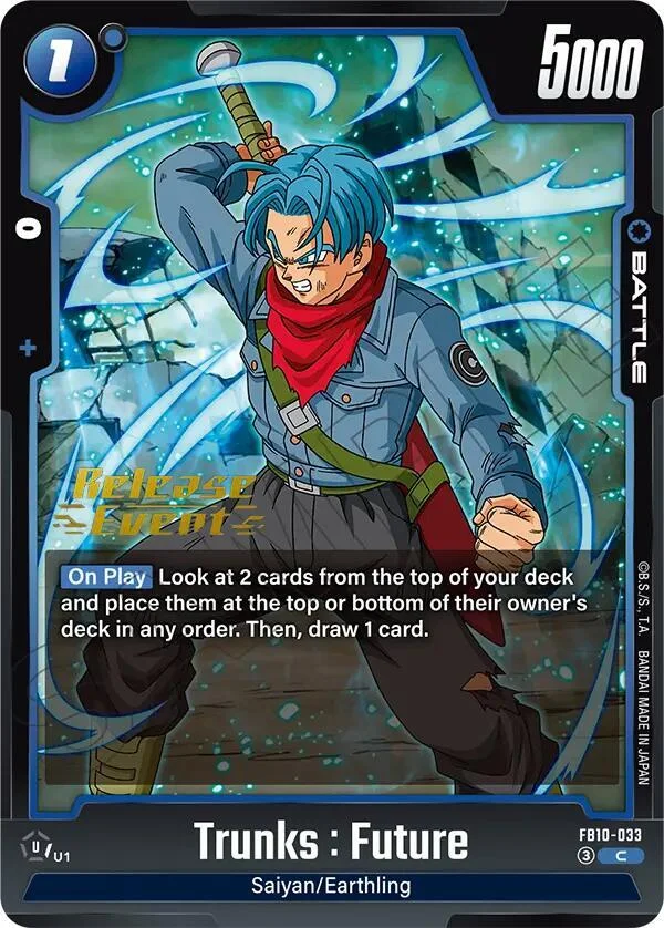 Trunks : Future, Cross Force Release Event Cards FB10-033