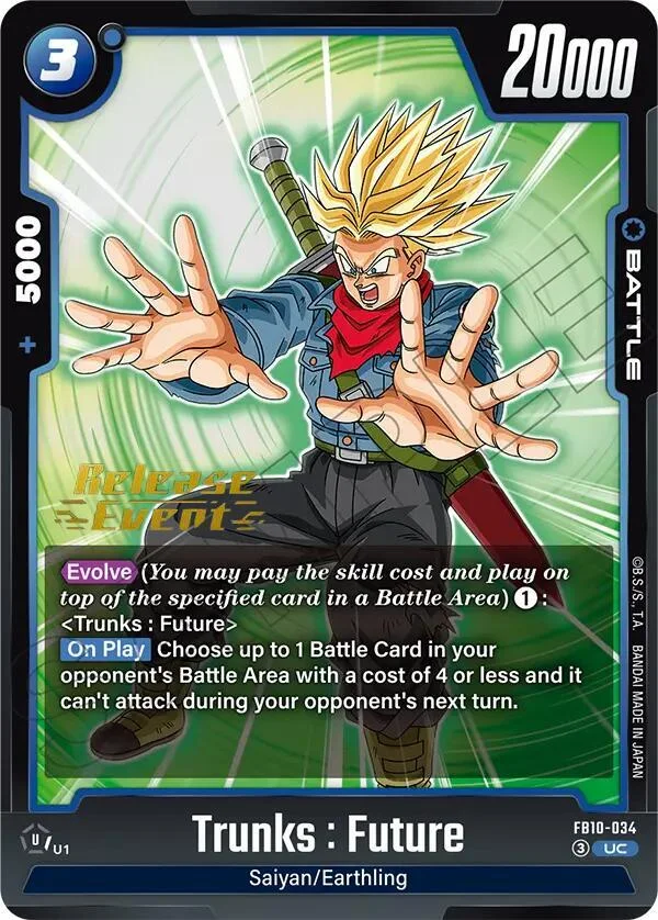 Trunks : Future, Cross Force Release Event Cards FB10-034