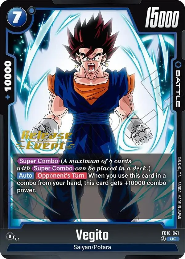 Vegito, Cross Force Release Event Cards FB10-041