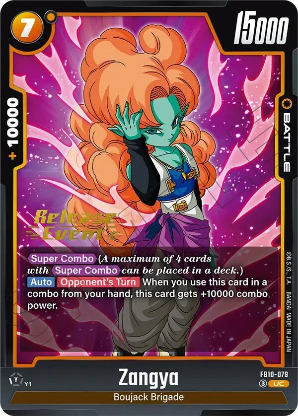 Zangya, Cross Force Release Event Cards FB10-079