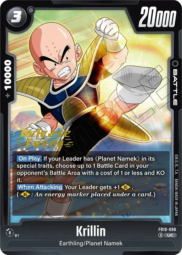 Krillin, Cross Force Release Event Cards FB10-098