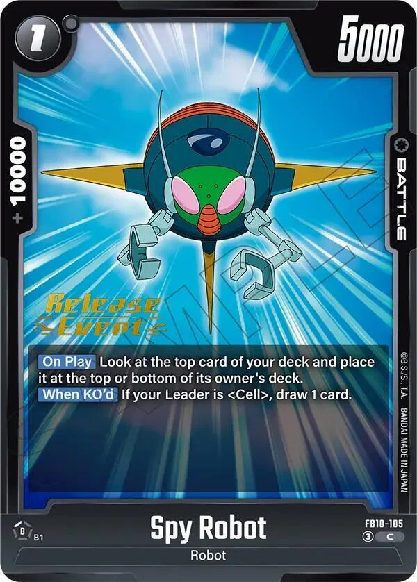 Spy Robot, Cross Force Release Event Cards FB10-105
