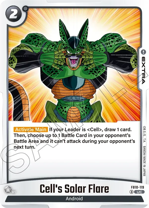 Cell's Solar Flare, Cross Force FB10-119