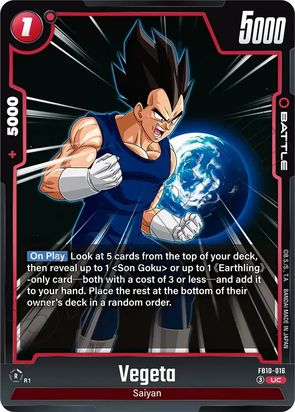 Vegeta, Cross Force FB10-016