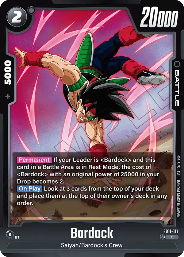 Bardock, Brightness of Hope FB11-111