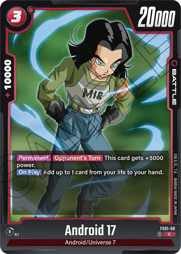 Android 17, Starter Deck 1: Son Goku FS01-06