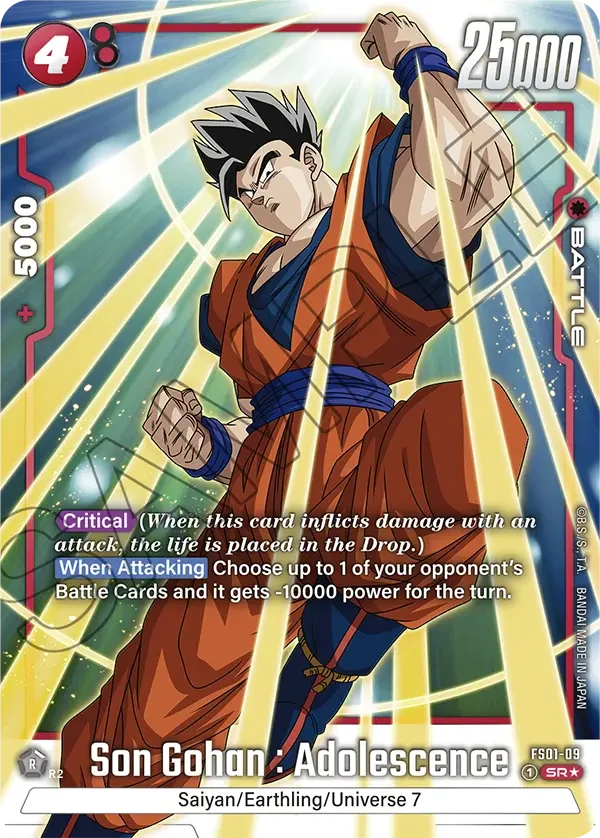Son Gohan : Adolescence, Starter Deck 1: Son Goku FS01-09