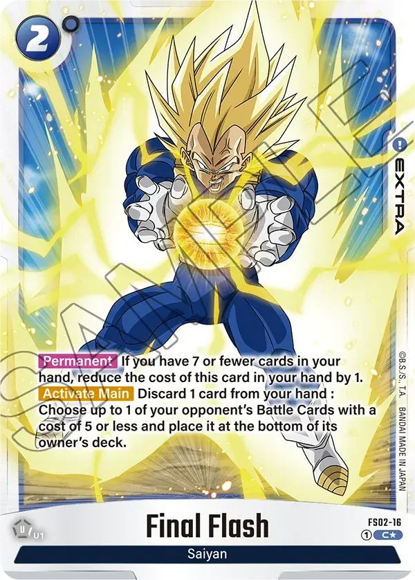 Final Flash, Starter Deck 2: Vegeta FS02-16