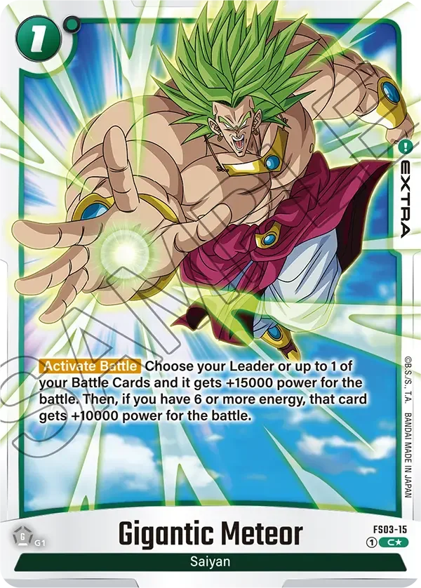 Gigantic Meteor, Starter Deck 3: Broly Alternate Art Reprints FS03-15