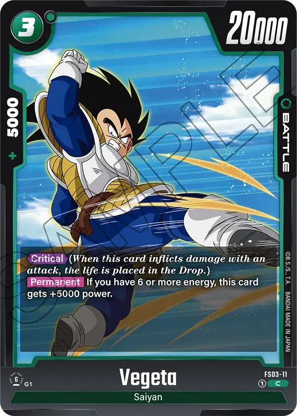 Vegeta, Starter Deck 3: Broly FS03-11