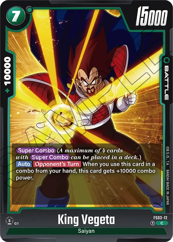 King Vegeta, Starter Deck 3: Broly FS03-12