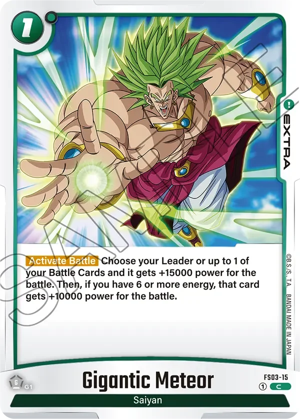 Gigantic Meteor, Starter Deck 3: Broly FS03-15