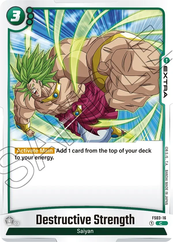 Destructive Strength, Starter Deck 3: Broly FS03-16