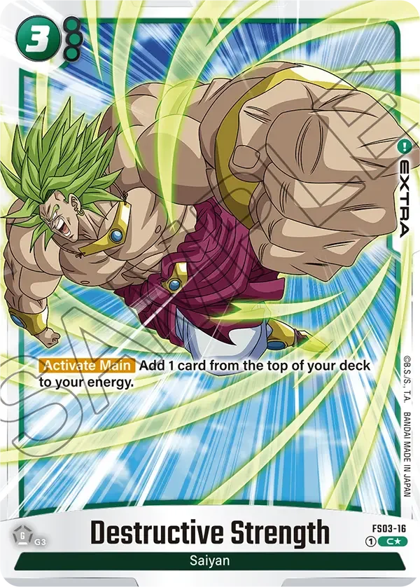 Destructive Strength, Starter Deck 3: Broly FS03-16