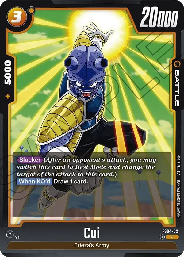 Cui, Starter Deck 4: Frieza FS04-02