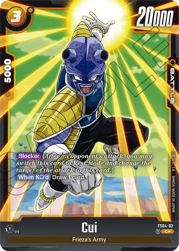 Cui, Starter Deck 4: Frieza FS04-02