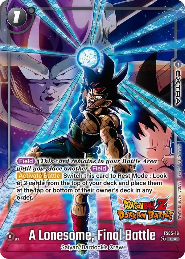 A Lonesome, Final Battle, Starter Deck 5: Bardock Alternate Art Reprints FS05-16