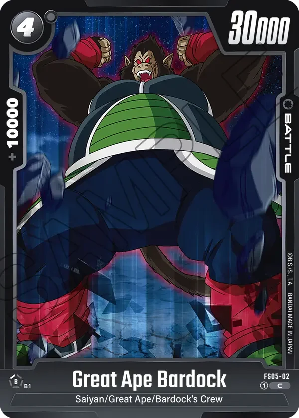 Great Ape Bardock, Starter Deck 5: Bardock FS05-02