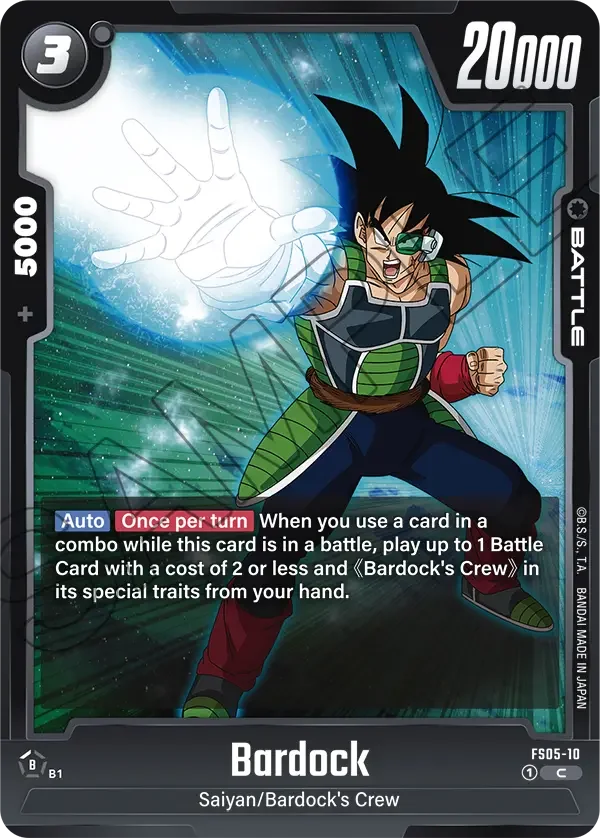 Bardock, Starter Deck 5: Bardock FS05-10