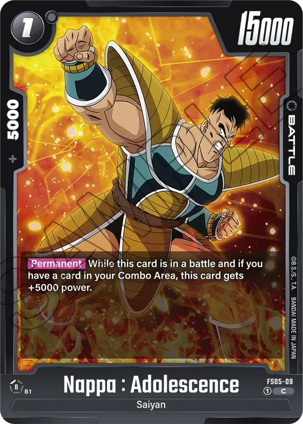 Nappa : Adolescence, Starter Deck 5: Bardock FS05-09
