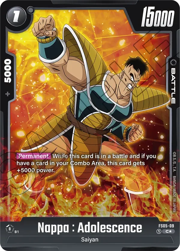 Nappa : Adolescence, Starter Deck 5: Bardock FS05-09