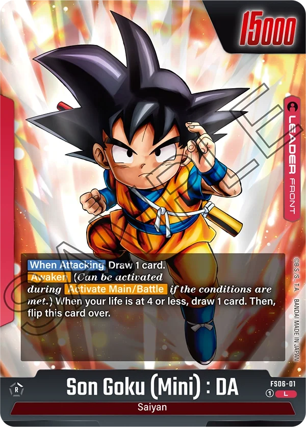 Son Goku (Mini) : DA, Starter Deck 6: Son Goku (Mini) FS06-01