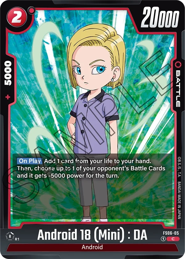 Android 18 (Mini) : DA, Starter Deck 6: Son Goku (Mini) FS06-05