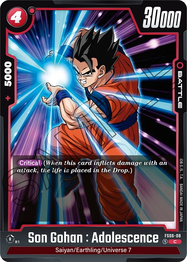 Son Gohan : Adolescence, Starter Deck 6: Son Goku (Mini) FS06-08