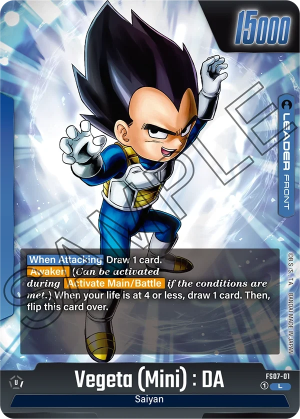 Vegeta (Mini) : DA, Starter Deck 7: Vegeta (Mini) FS07-01