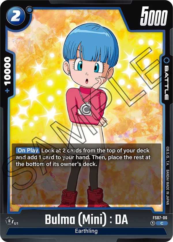 Bulma (Mini) : DA, Starter Deck 7: Vegeta (Mini) FS07-06