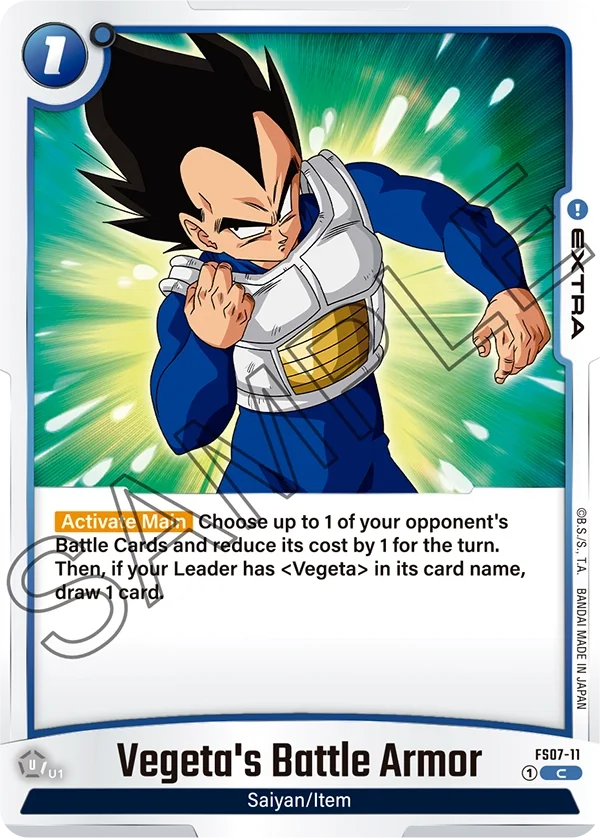 Vegeta's Battle Armor, Starter Deck 7: Vegeta (Mini) FS07-11