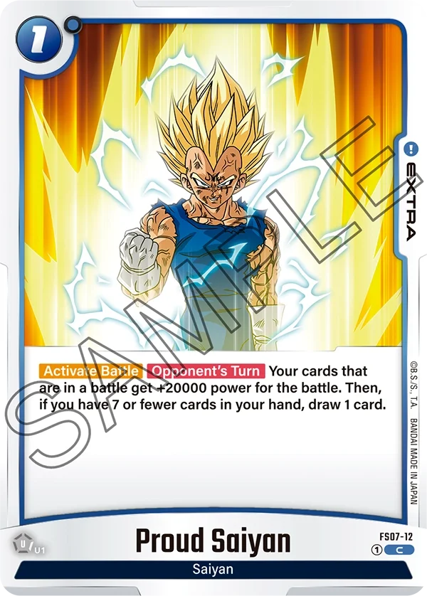 Proud Saiyan, Starter Deck 7: Vegeta (Mini) FS07-12