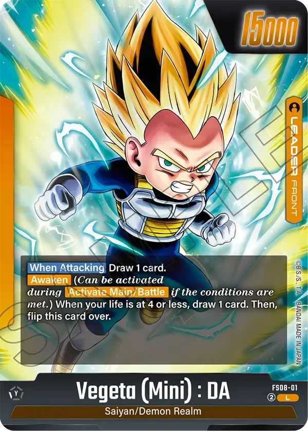 Vegeta (Mini) : DA, Starter Deck 8: Vegeta (Mini) Super Saiyan 3 FS08-01