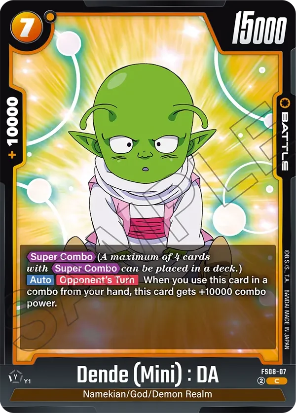 Dende (Mini) : DA, Starter Deck 8: Vegeta (Mini) Super Saiyan 3 FS08-07