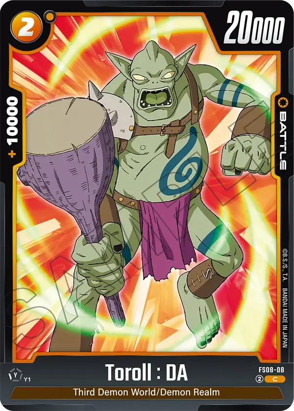 Toroll : DA, Starter Deck 8: Vegeta (Mini) Super Saiyan 3 FS08-08