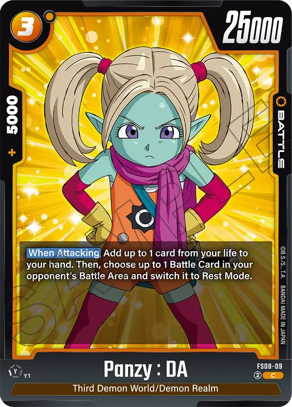 Panzy : DA, Starter Deck 8: Vegeta (Mini) Super Saiyan 3 FS08-09