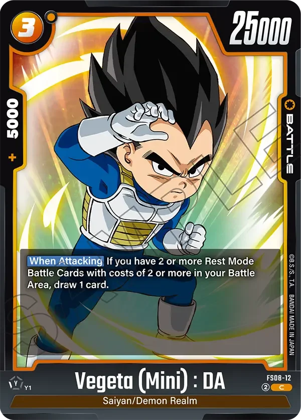 Vegeta (Mini) : DA, Starter Deck 8: Vegeta (Mini) Super Saiyan 3 FS08-12