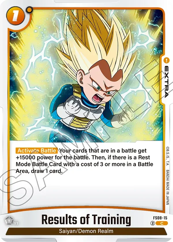 Results of Training, Starter Deck 8: Vegeta (Mini) Super Saiyan 3 FS08-15