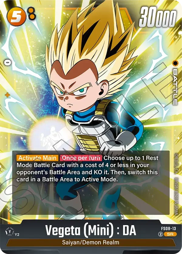 Vegeta (Mini) : DA, Starter Deck 8: Vegeta (Mini) Super Saiyan 3 FS08-13