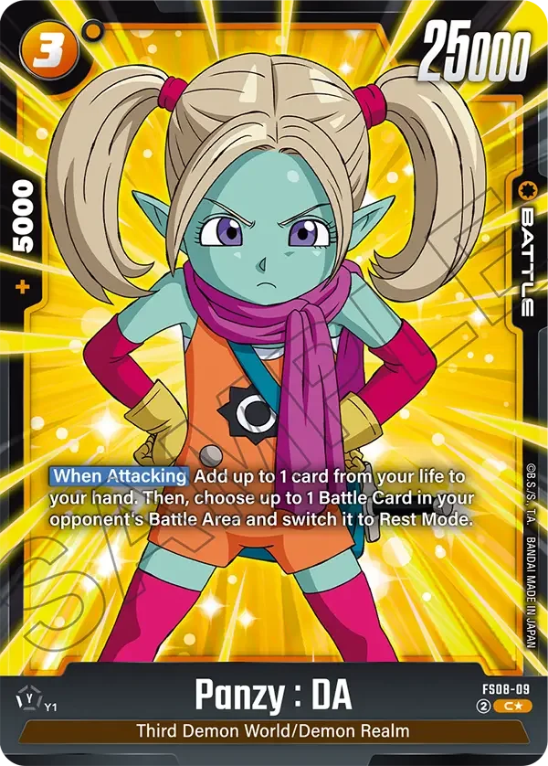 Panzy : DA, Starter Deck 8: Vegeta (Mini) Super Saiyan 3 FS08-09
