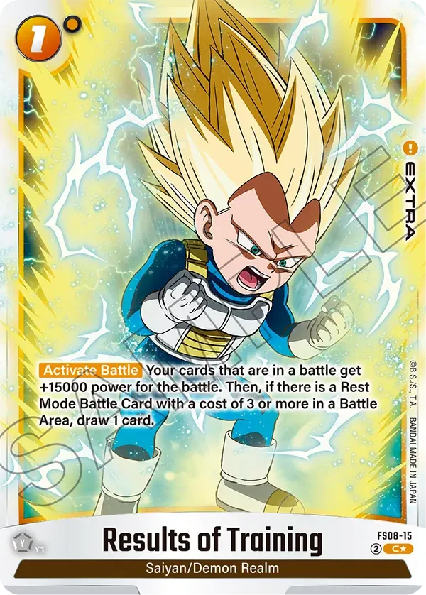 Results of Training, Starter Deck 8: Vegeta (Mini) Super Saiyan 3 FS08-15