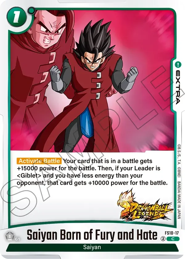Saiyan Born of Fury and Hate, Starter Deck 10: Giblet FS10-17