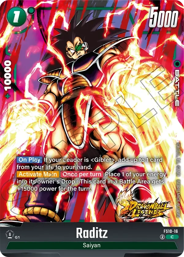 Raditz, Starter Deck 10: Giblet FS10-16