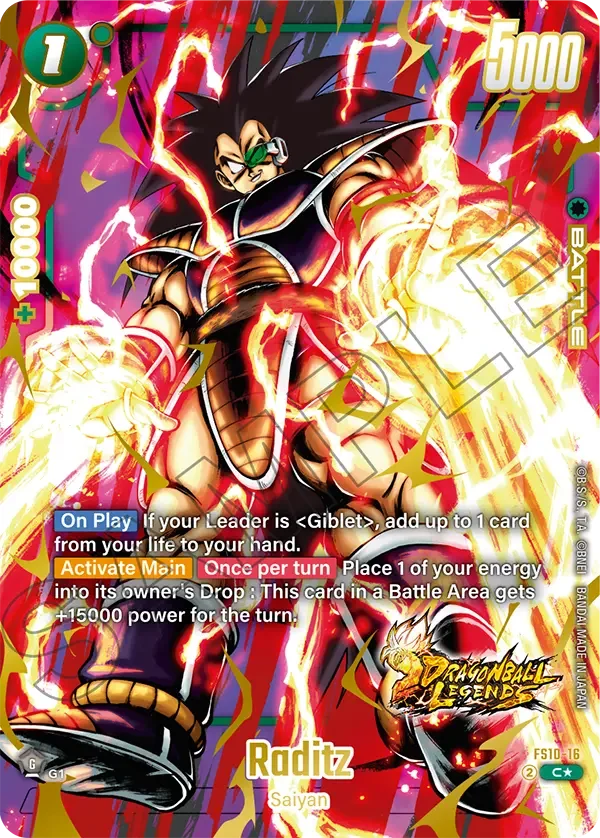 Raditz, Starter Deck 10: Giblet FS10-16