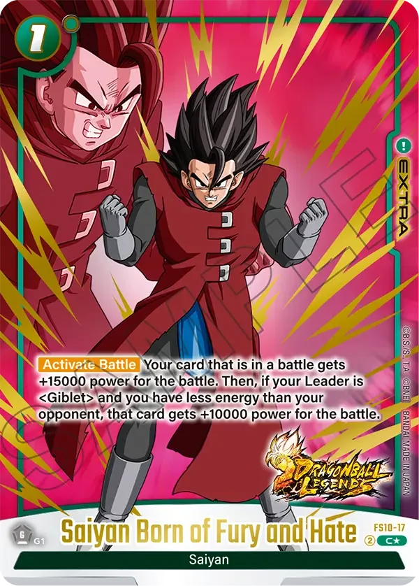 Saiyan Born of Fury and Hate, Starter Deck 10: Giblet FS10-17
