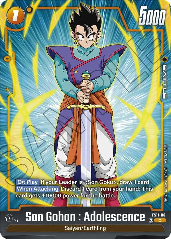 Son Gohan : Adolescence, Starter Deck EX: The Phase of Evolution FS11-08