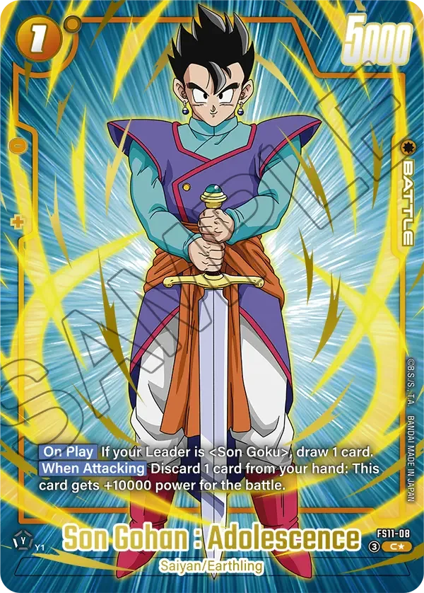 Son Gohan : Adolescence, Starter Deck EX: The Phase of Evolution FS11-08