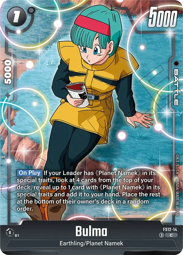 Bulma, Starter Deck EX: The Beat of Ki FS12-14